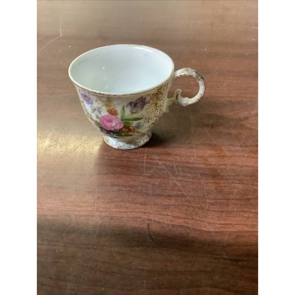 BETSON China Teacup, Demitasse Hand Painted Floral.